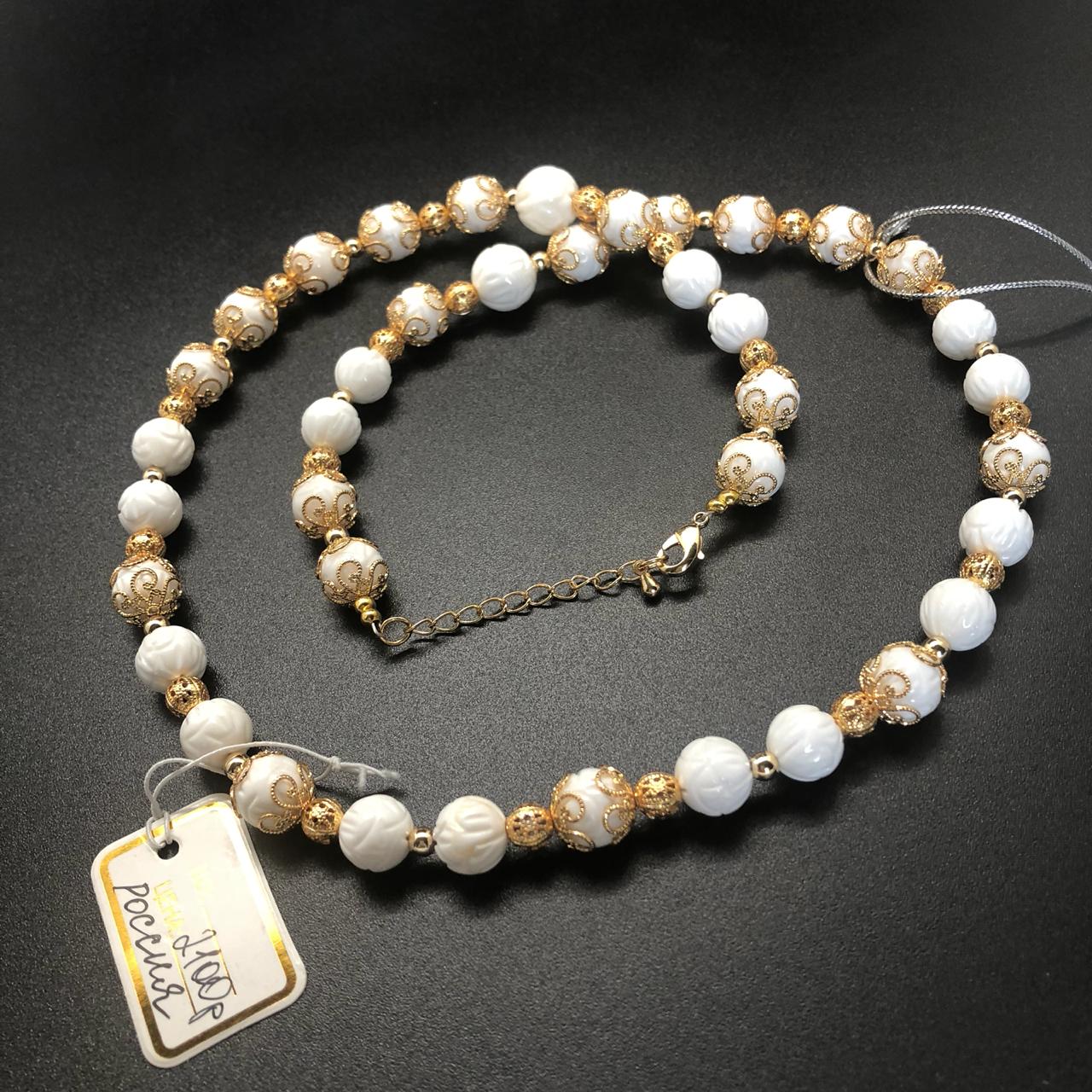 картинка Ожерелье из натурального белого Коралла 66 см от магазина El Corazon