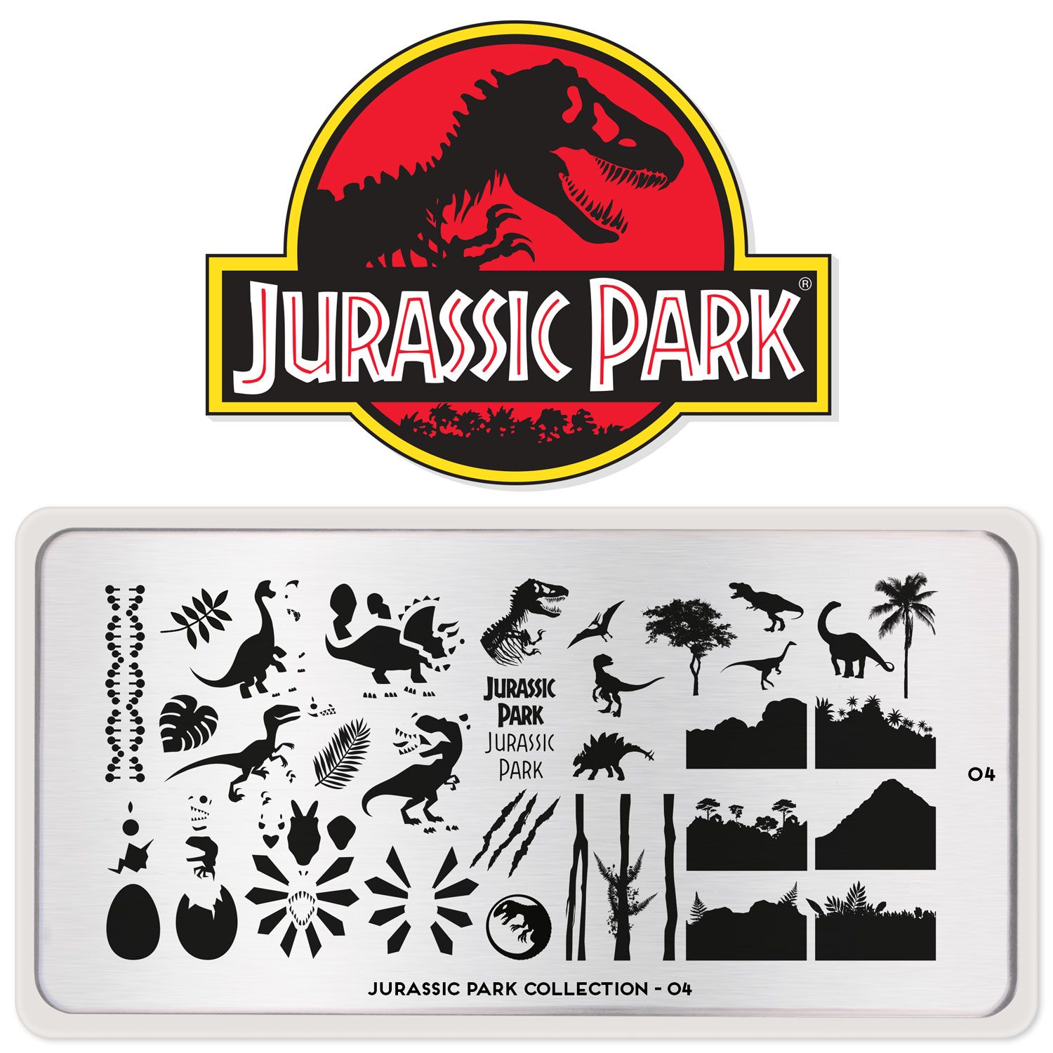 картинка MoYou London Jurassic Park №04 Пластина для стемпинга от магазина El Corazon