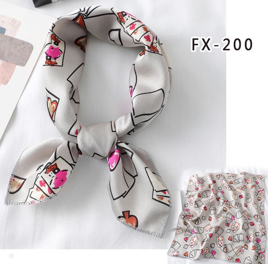 картинка Легкий, женский шелковый шарф-платок 50X50 cm 20 от магазина El Corazon