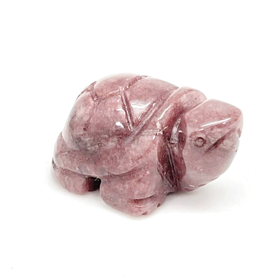 картинка "Черепаха-оберег" Сувенир Elit из натурального камня родохрозит Sr-Turt-20 от магазина El Corazon