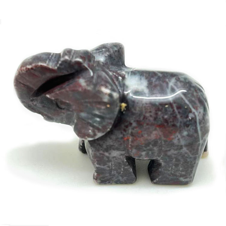 картинка Слоник-оберег из натурального камня яшма темная Sr-Elph-45 от магазина El Corazon