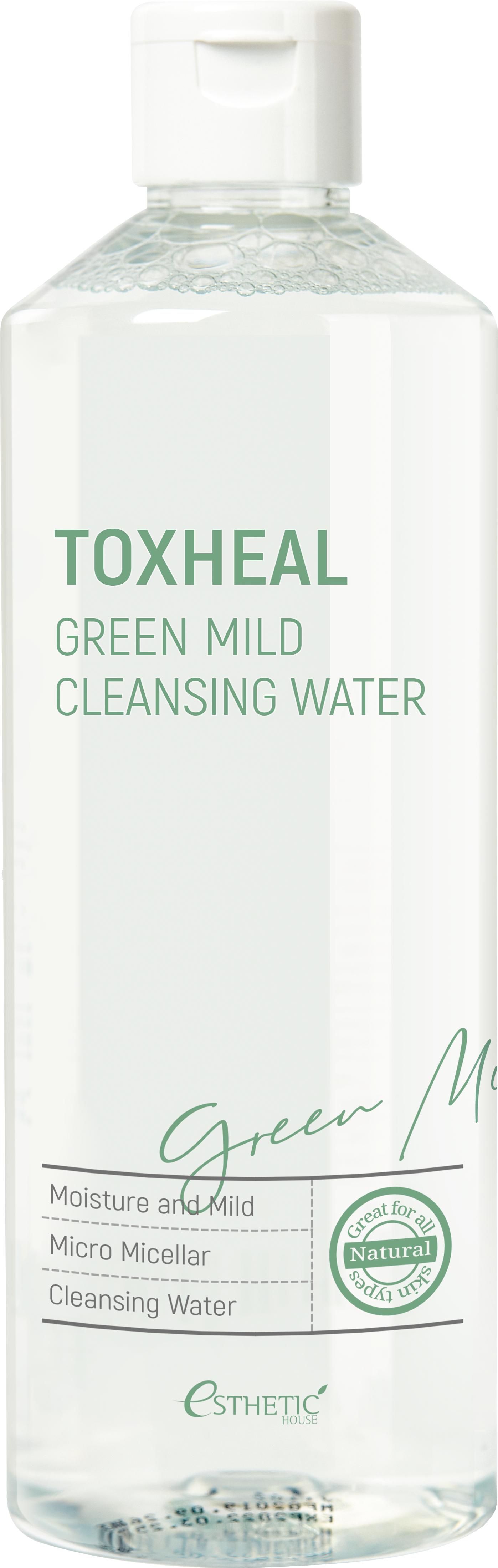 картинка ESTHETIC HOUSE Жидкость для снятия макияжа TOXHEAL Gree n Mild Cleansing Water, 530 мл EST-HOUSE-01 от магазина El Corazon