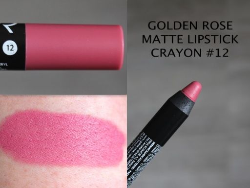 картинка Golden Rose 12 Матовая помада-карандаш для губ Matte Lipstick Crayon от магазина El Corazon
