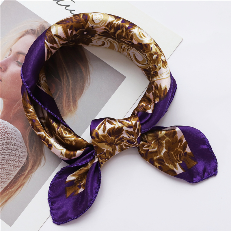 картинка Легкий, женский шелковый шарф-платок 50X50 cm 88 от магазина El Corazon