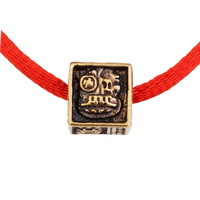 картинка Красная нить браслет с подвеской шамбалой для успехов в делах от магазина El Corazon