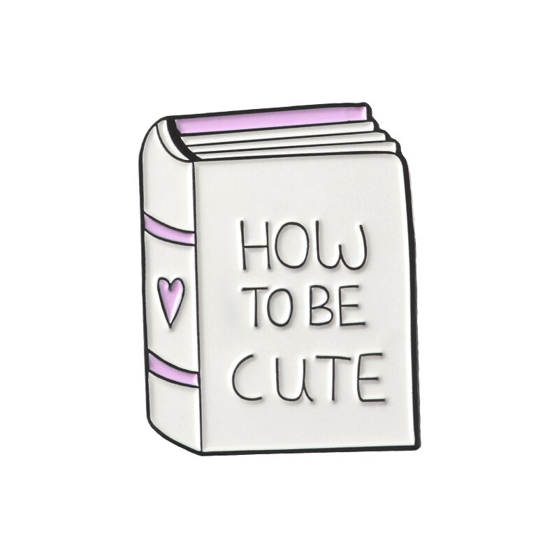 картинка Значок-пин How To Be Cute 3-13 от магазина El Corazon
