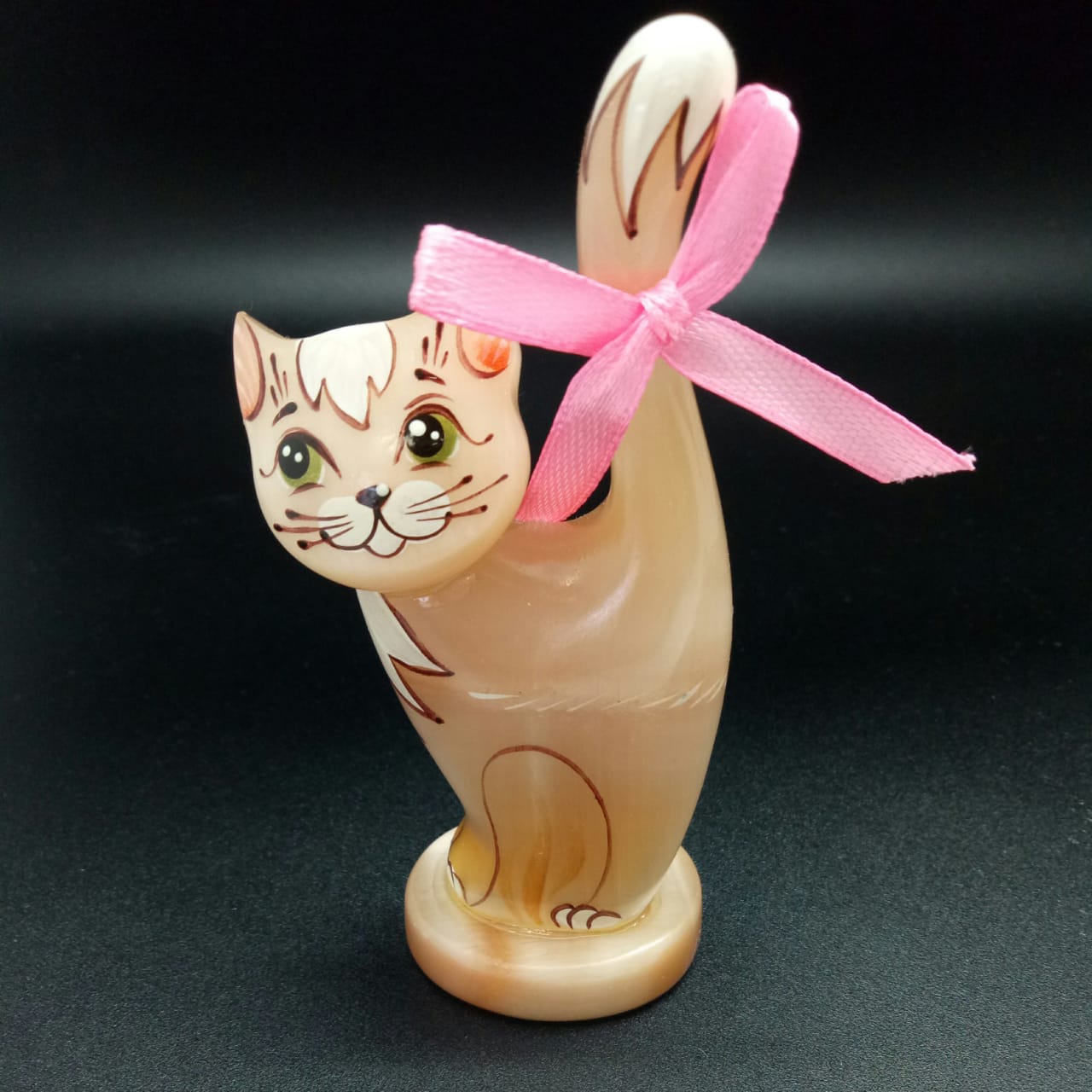 картинка Кошечка с розовым бантиком из Селенита от магазина El Corazon