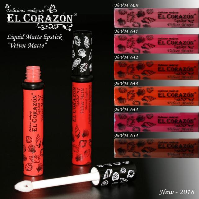 New colors of El Corazon Mineral Liquid Matte Lipsticks!