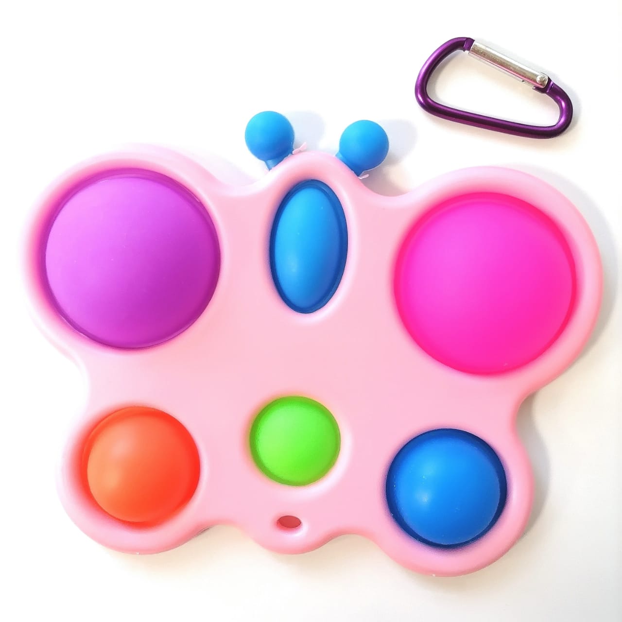картинка Сенсорная игрушка антистресс Simple Dimple- Розовая бабочка 16х12 см Pop it-44 от магазина El Corazon