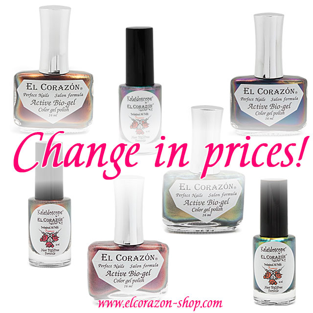 Change in prices!
