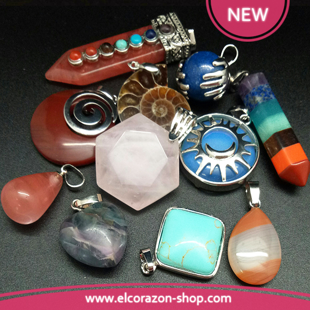 New Pendants of natural stones!