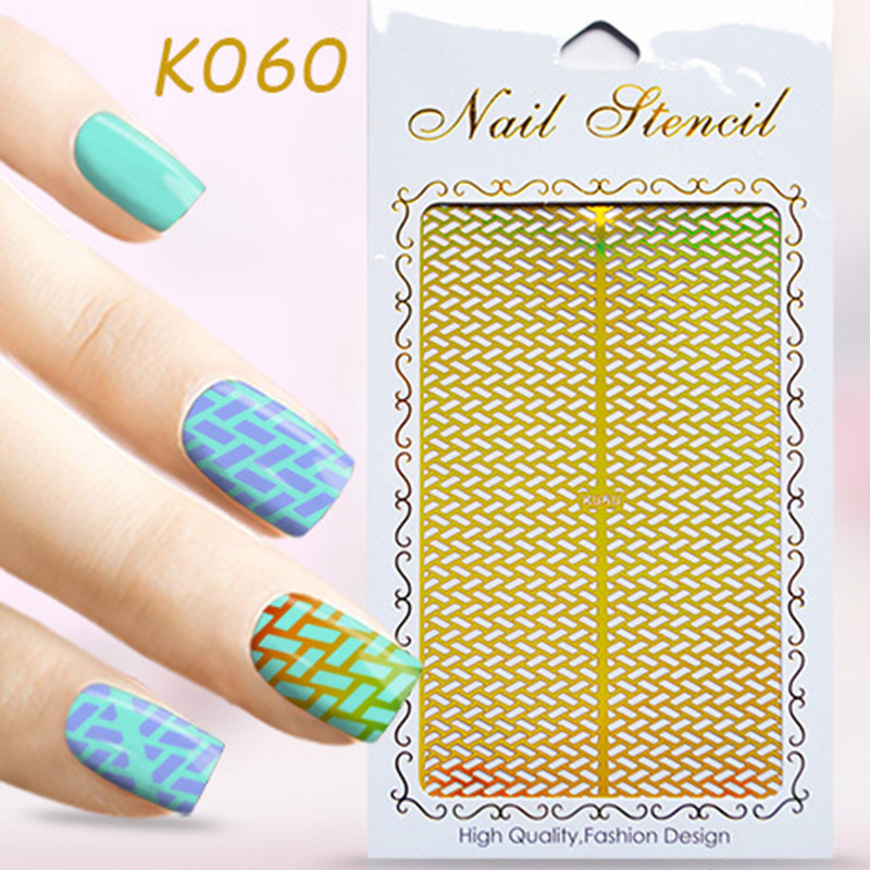 картинка Yi Kou Голографические виниловые трафареты для ногтей № K060 от магазина El Corazon