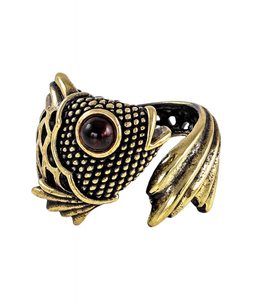 картинка Кольцо Рыбка золотая 2344К от магазина El Corazon