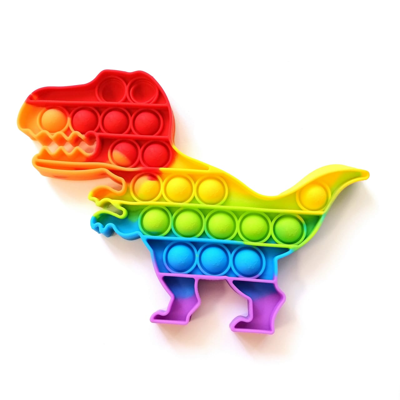 картинка Сенсорная игрушка антистресс Pop it- Радужный динозавр 18х13 см Popit13  от магазина El Corazon