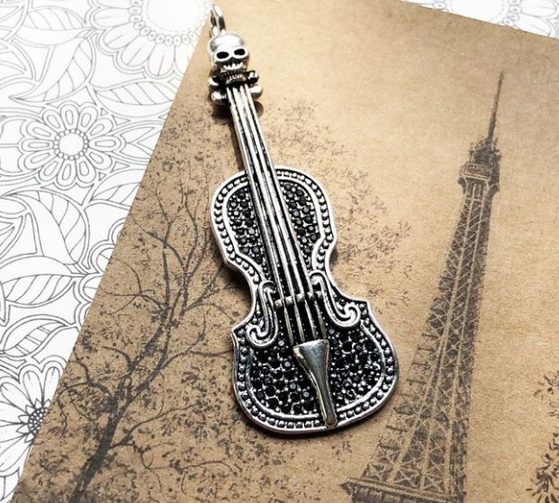картинка Подвеска Скрипка, серебро 925п. от магазина El Corazon