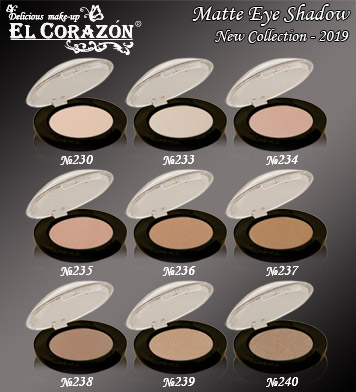 New El Corazon Eye shadows Matte!