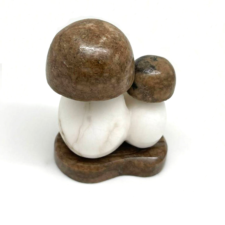 картинка Сувенир Грибочки (коричневая шляпка) из натурального камня Sr-Bor019 от магазина El Corazon
