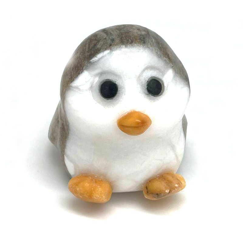 картинка Сувенир Пингвиненок из натурального камня Sr-Bor078 от магазина El Corazon