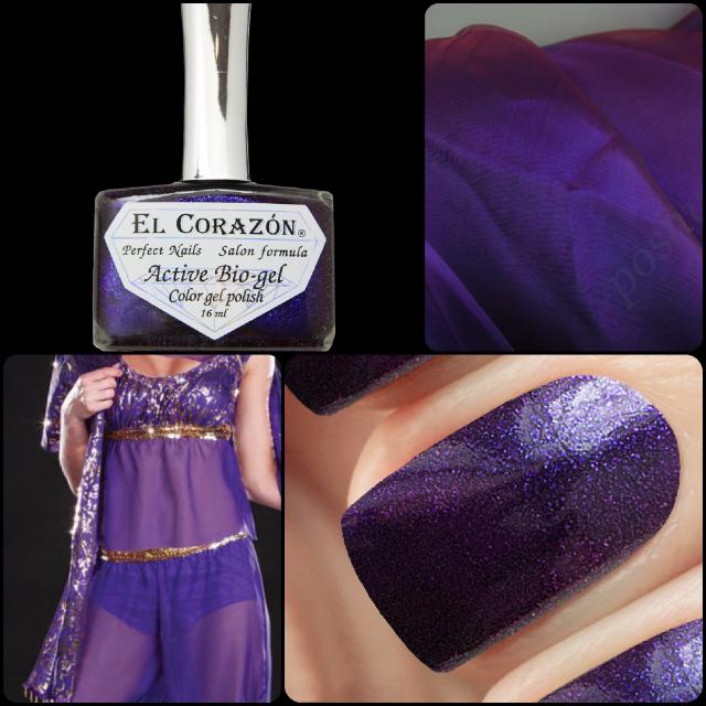 New collection of El Corazon Active Bio-gel nail polishes: "Eastern Organza"!