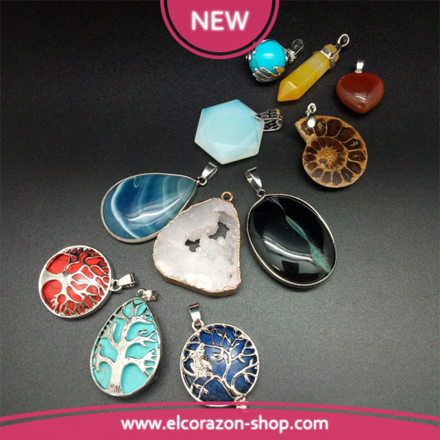 New pendants made of natural stones!