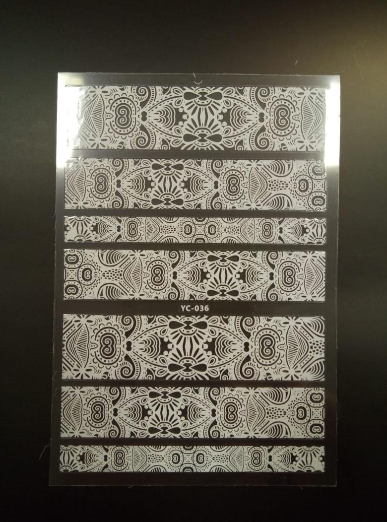картинка Yi Kou Наклейки виниловые, кружева YC - 36 от магазина El Corazon