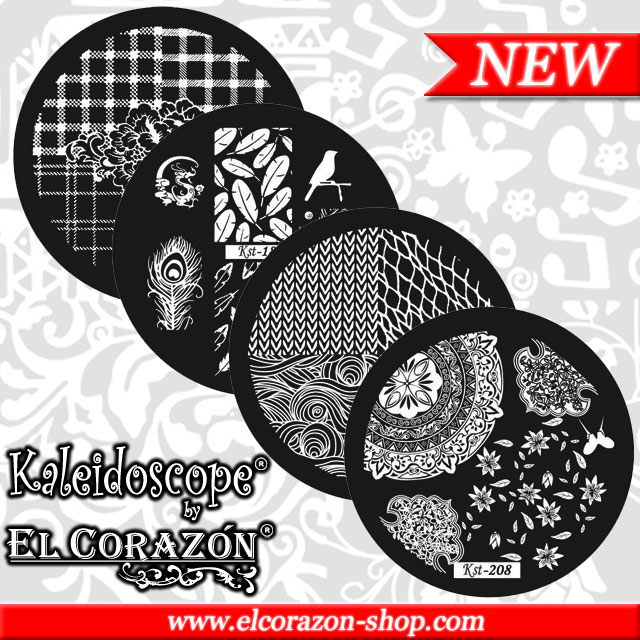New Kaleidoscope by El Corazon stamping disks!