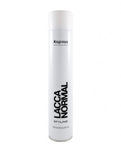 картинка Kapous Professional 750 мл, Лак для волос аэрозольный нормальной фиксации "Lacca Normal" серии "Styling" от магазина El Corazon