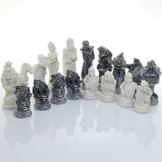 картинка Фигуры шахматные "Русские сказки" комплект 32 шт. от магазина El Corazon