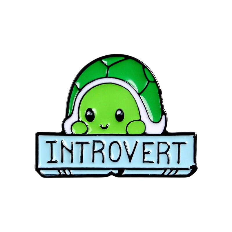 картинка Значок-пин Черепаха INTROVERT от магазина El Corazon