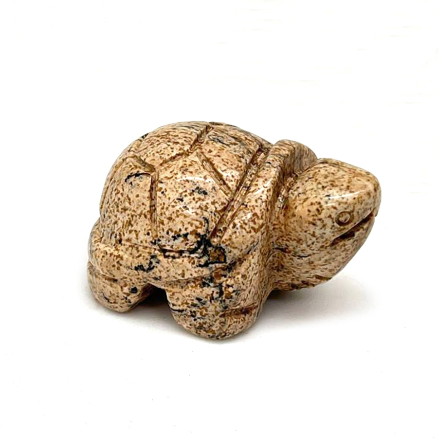 картинка "Черепаха-оберег" Сувенир Elit из натурального камня яшма песочная Sr-Turt-03 от магазина El Corazon