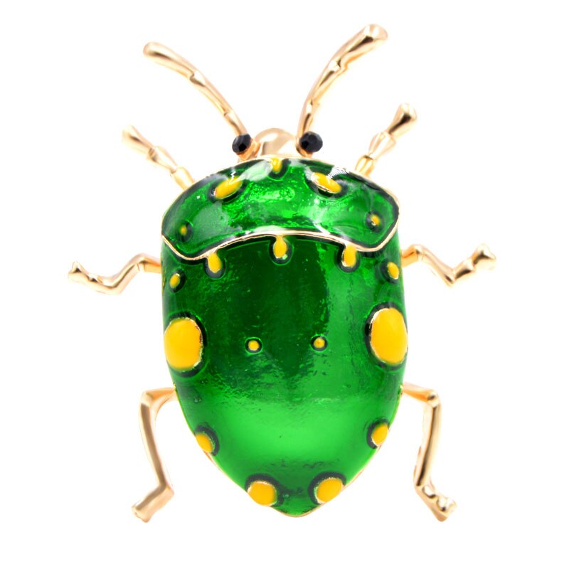 картинка Брошь Зеленый жук от магазина El Corazon