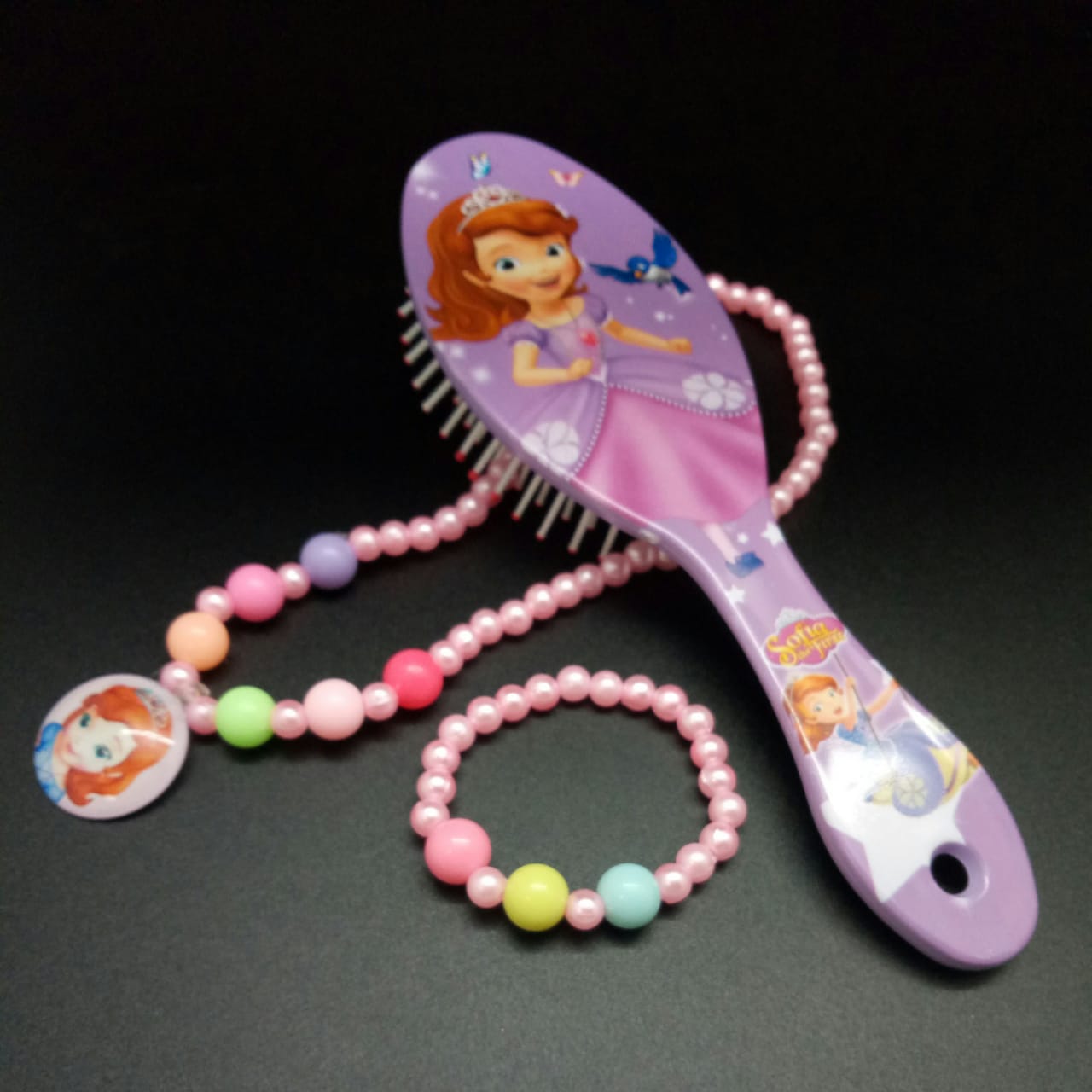 картинка Набор: Ожерелье, браслет, щетка для волос 8401.3 от магазина El Corazon