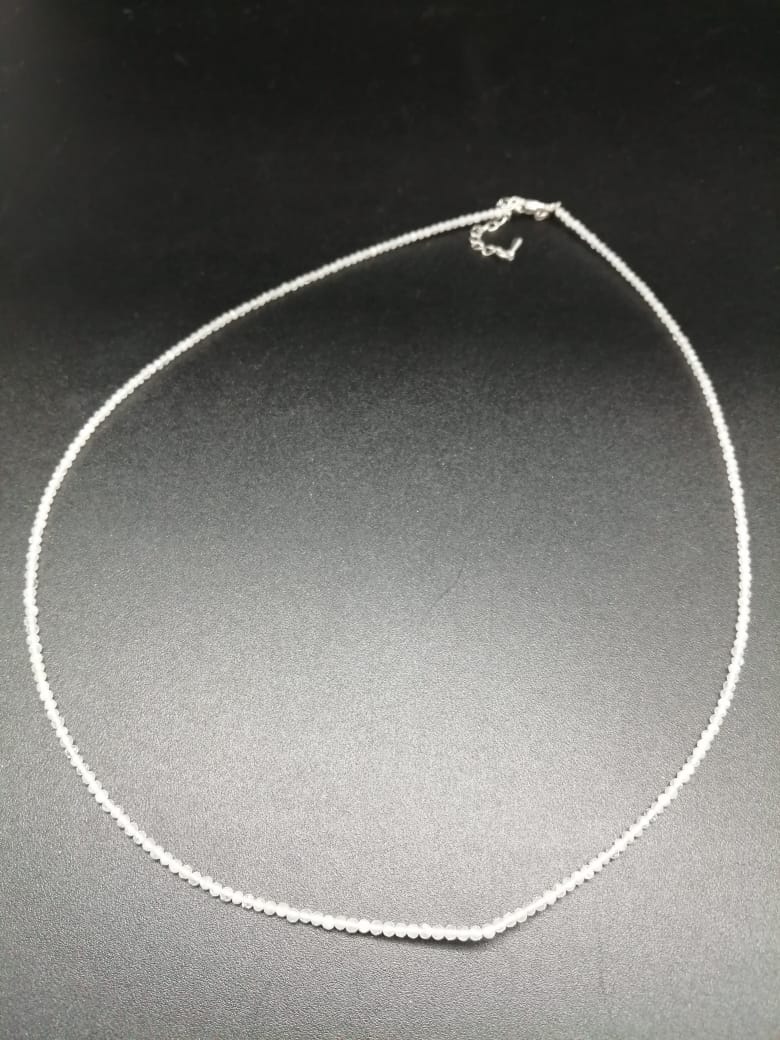 картинка Ожерелье - нитка 45 см из Лунного камня ШП400-08 от магазина El Corazon