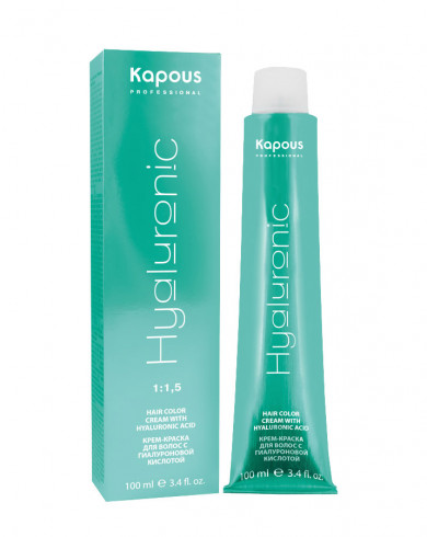 картинка Kapous Professional 100 мл, Крем-краска для волос с Гиалуроновой кислотой HY 8.0 Светлый блондин интенсивный серии "Hyaluronic acid" от магазина El Corazon
