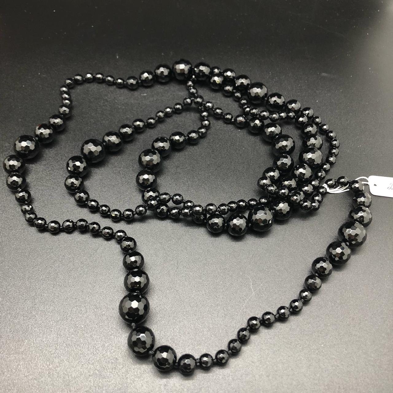 картинка Ожерелье черный Оникс 140 см от магазина El Corazon