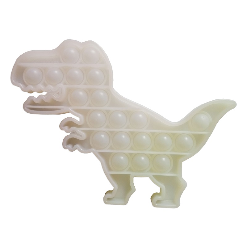 картинка Сенсорная игрушка антистресс Pop it- Светящийся в темноте динозавр 18х13 см Popit52 от магазина El Corazon