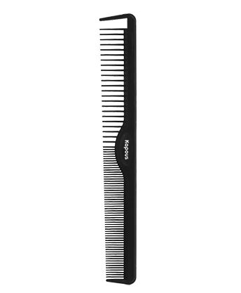 картинка Kapous Professional 212*28 мм, Расческа парикмахерская «Carbon fiber» от магазина El Corazon