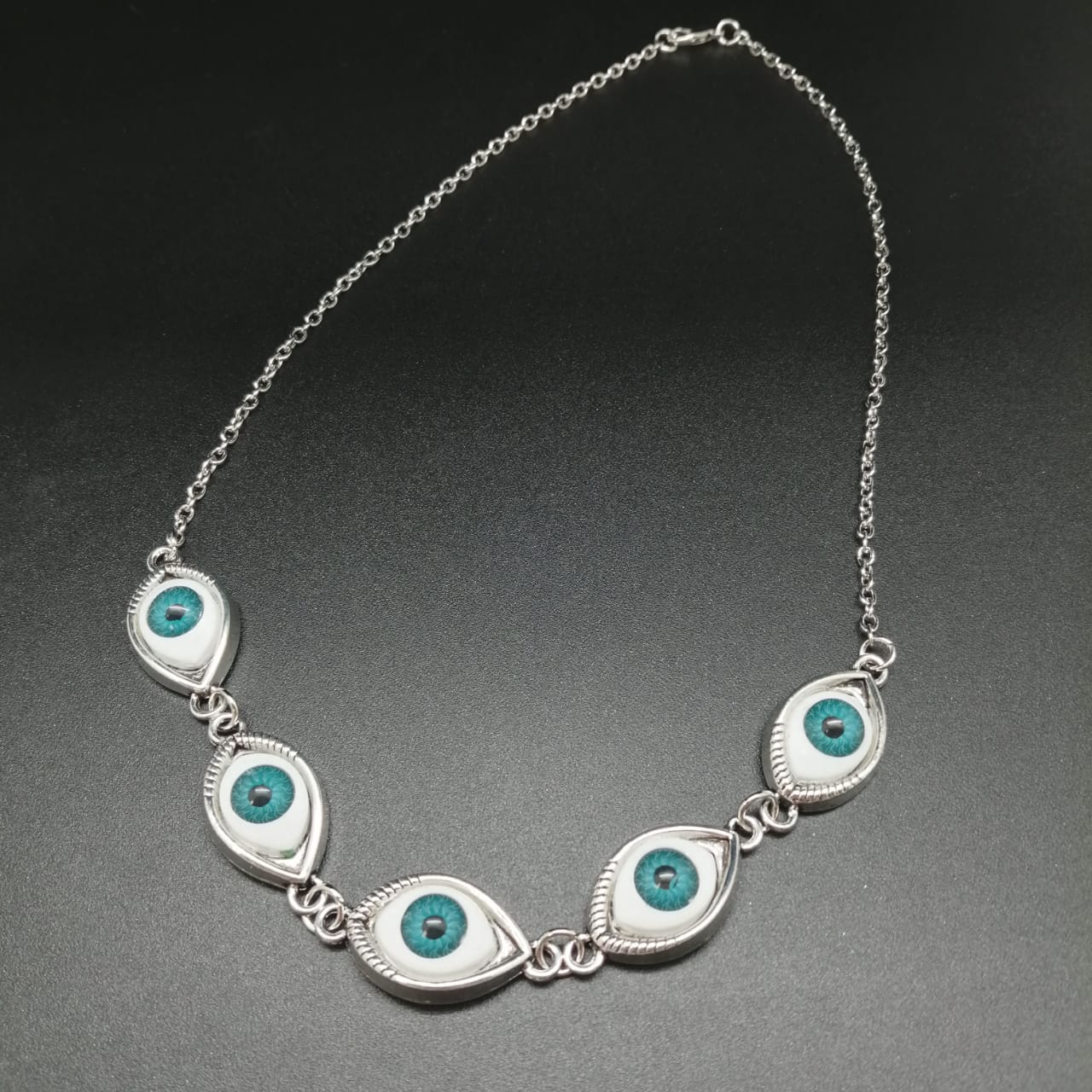 картинка Ожерелье 47 см от Сглаза, цвета серебра от магазина El Corazon