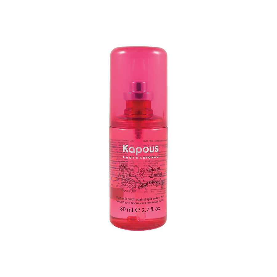 картинка Kapous Professional 80 мл, Биотин Флюид для секущихся кончиков волос серии "Biotin Energy" Fragrance free от магазина El Corazon