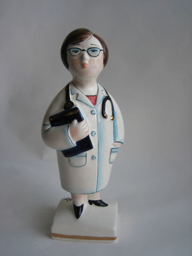 картинка Фарфоровая скульптура Доктор женщина Sr-VH-53 от магазина El Corazon