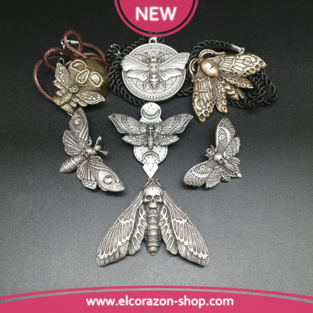 New brooches and pendants in the form of moths!