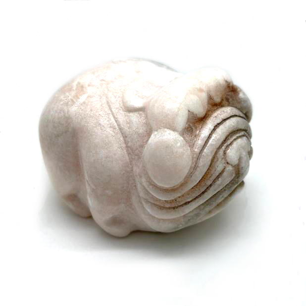 картинка Сувенир Собака Булька резная из натурального камня Sr-Bor048 от магазина El Corazon