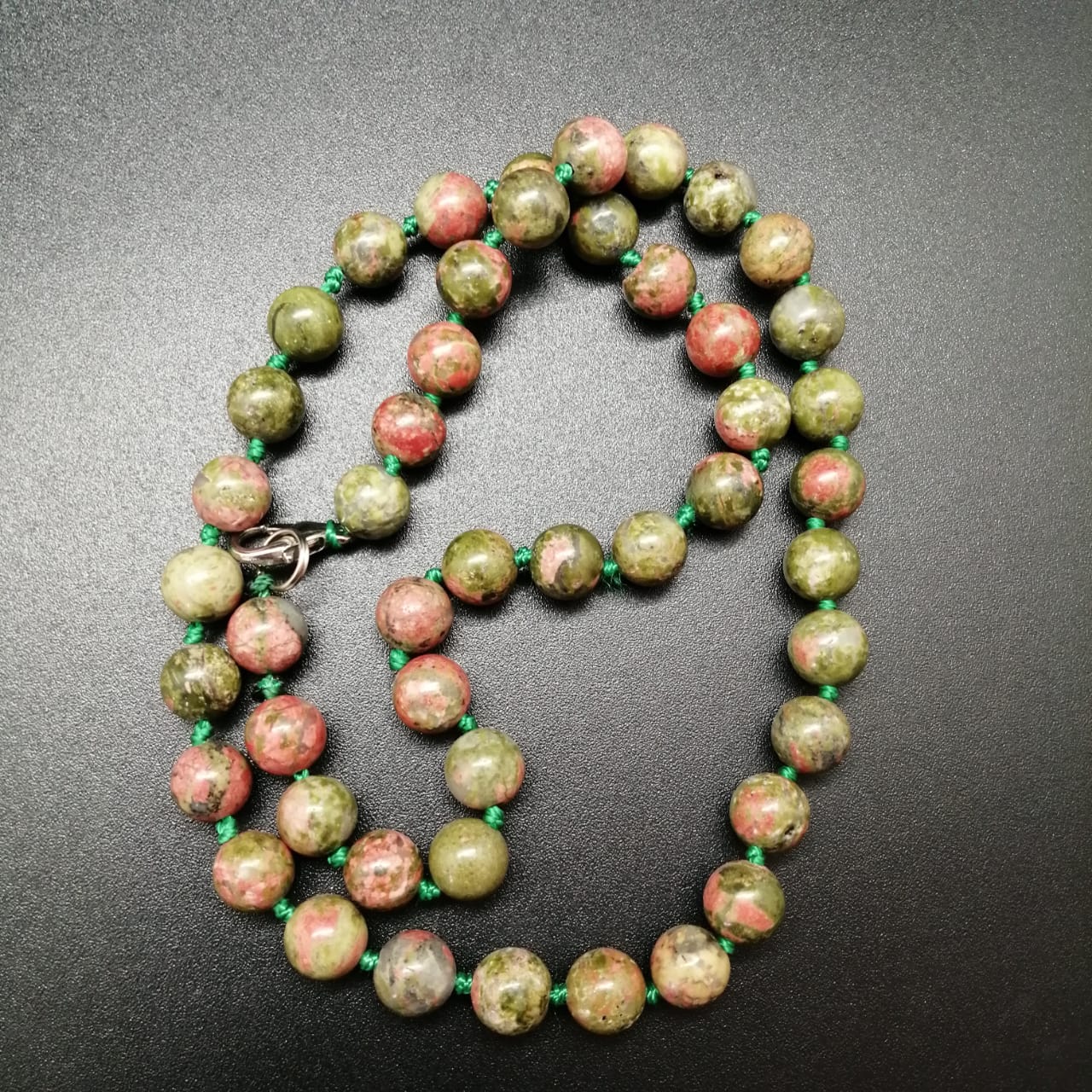 картинка Ожерелье 44 см из зеленой Яшмы от магазина El Corazon