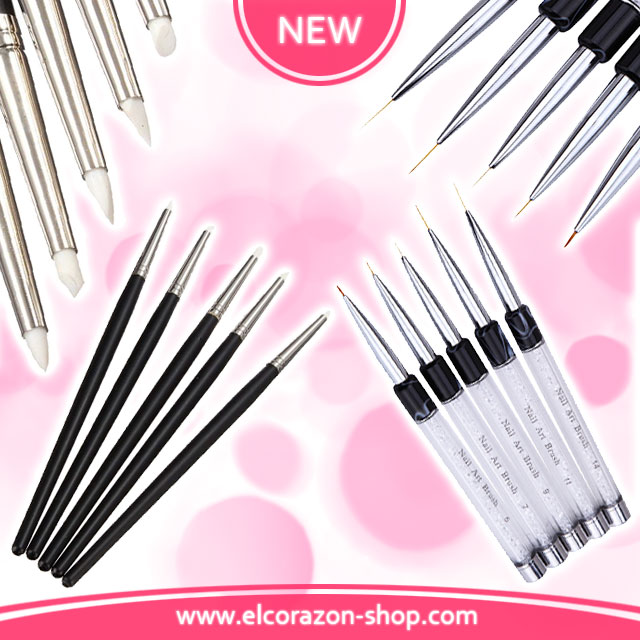 New! Silicone brushes and nail art brushes