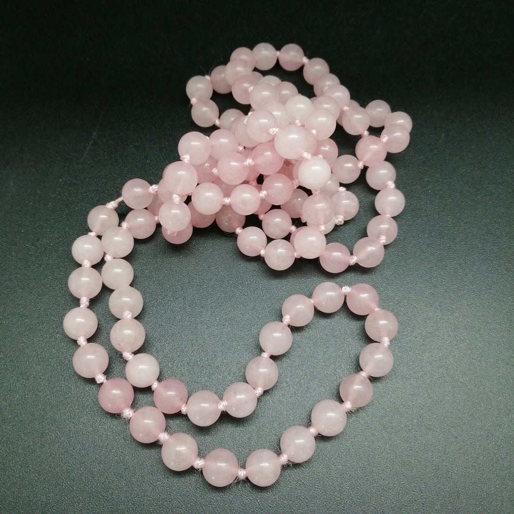 картинка Ожерелье 122 см из Розового кварца от магазина El Corazon
